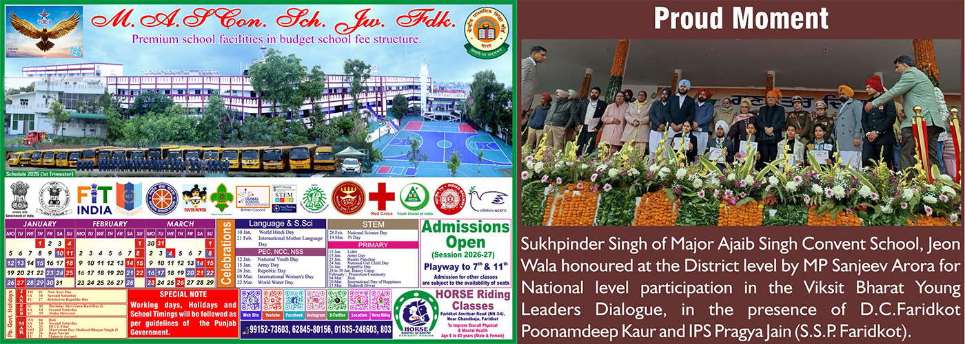 Students at Major Ajaib Singh Convent School